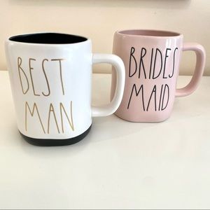 Rae Dunn Bridesmaid & Best Man Wedding Mug Bundle
